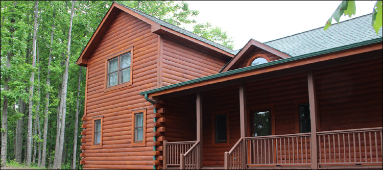 Log Home Staining in New Market, Virginia