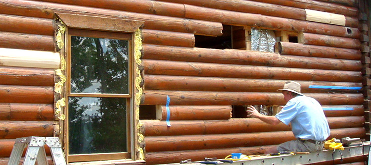 Log Home Repair Mount Jackson, Virginia
